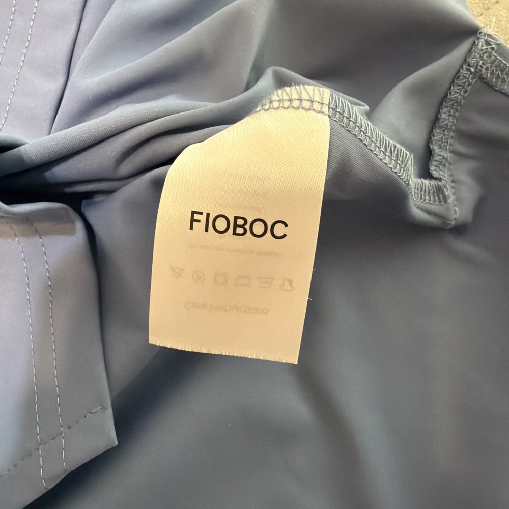 Fioboc Hoodie Mens Large Blue Nylon Spandex Performance Lightweight Pullover - Picture 4 of 6